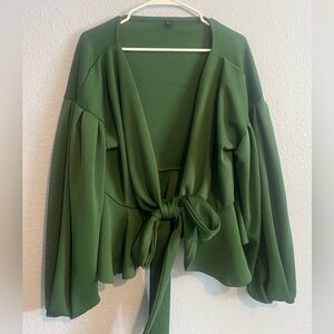 Elegant Green Women's Top